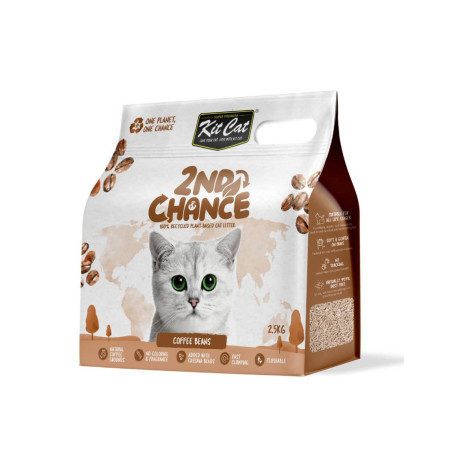 Kit Cat Arena 2nd Semillas de Café, Guisante y Yuca para gatos