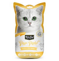 Kit Cat PurrPuree Pollo y Fibra (Hairball Control) snack para gatos