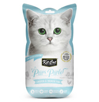 Kit Cat PurrPuree Pollo y Pescado Ahumado snack para gatos