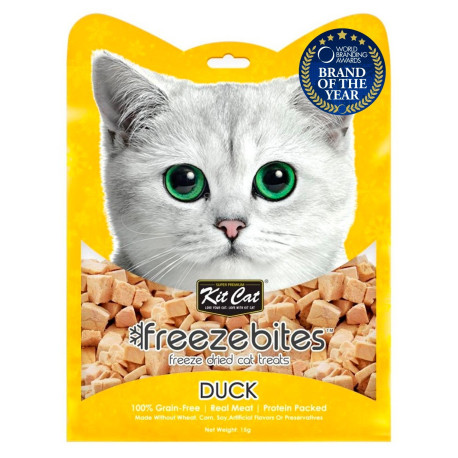 Kit Cat Stick FreezeBites Pato Natural Liofilizado snack para gatos