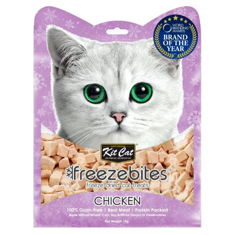 Kit Cat Stick FreezeBites Pollo Natural Liofilizado snack para gatos