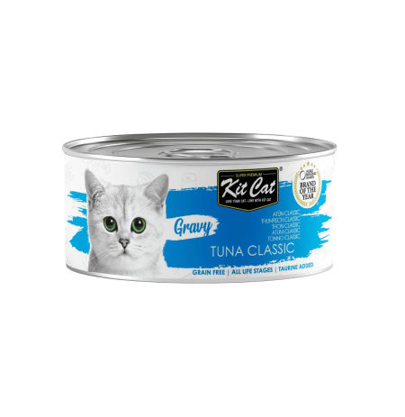 Kit Cat Gravy Atún classic en salsa latas para gatos
