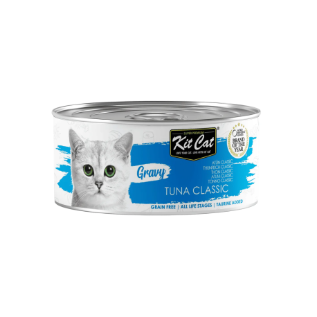 Kit Cat Gravy Atún classic en salsa latas para gatos