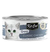 Kit Cat Gravy Pollo classic en salsa latas para gatos