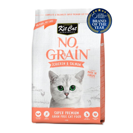Kit Cat Pollo y Salmón (Hairball control) No Grain para gatos