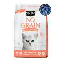 Kit Cat Pollo y Salmón (Hairball control) No Grain para gatos