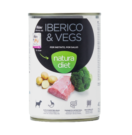 Natura diet lata iberico & vegs (cerdo ibérico y verduras) para perros