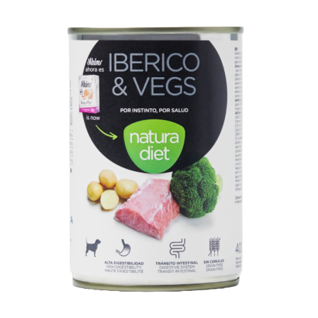 Natura diet lata iberico & vegs (cerdo ibérico y verduras) para perros