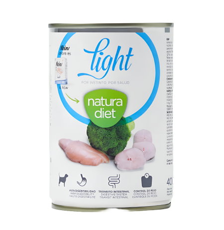 Natura diet lata light para perros