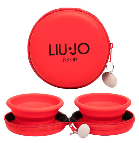 Liu·Jo Comedero de viaje color Rojo Cristalino