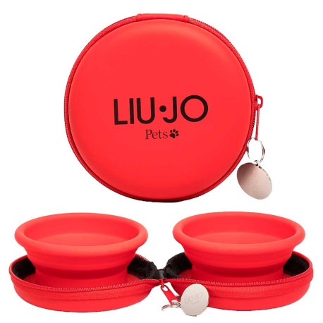 Liu·Jo Comedero de viaje color Rojo Cristalino