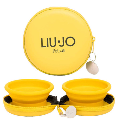Liu·Jo Comedero de viaje color Amarillo Imperio