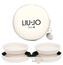 Liu·Jo comedero de viaje color natural white