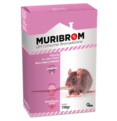 Muribrom Raticida Cebo Fresco contra ratas y ratones (Bolsas Individuales)