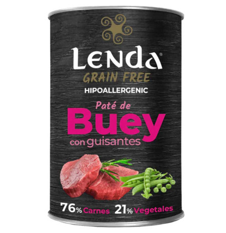 Nuevo diseño de las Latas de Buey con guisantes de Lenda para perros
