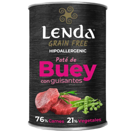 Nuevo diseño de las Latas de Buey con guisantes de Lenda para perros