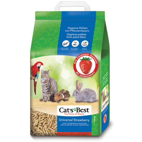 Cat's Best Universal Strawberry (Fresa) Pellets Vegetales para gatos