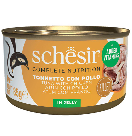 Nuevo diseño Schesir latas atún con pollo para gatos 85g