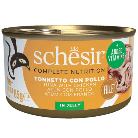Nuevo diseño Schesir latas atún con pollo para gatos 85g