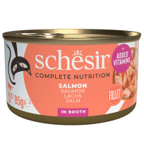 Nuevo diseño Schesir latas salmon al natural para gatos