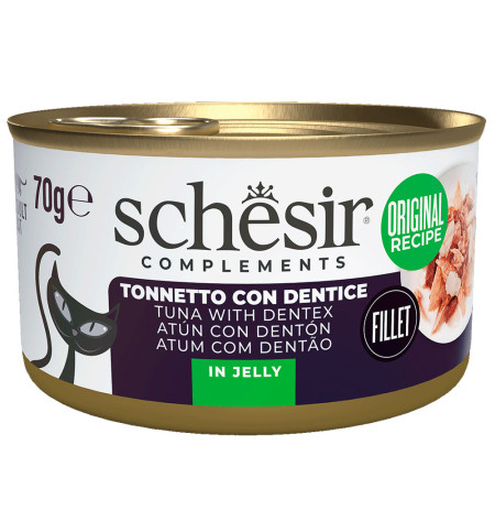 Schesir latas atún con dentón para gatos