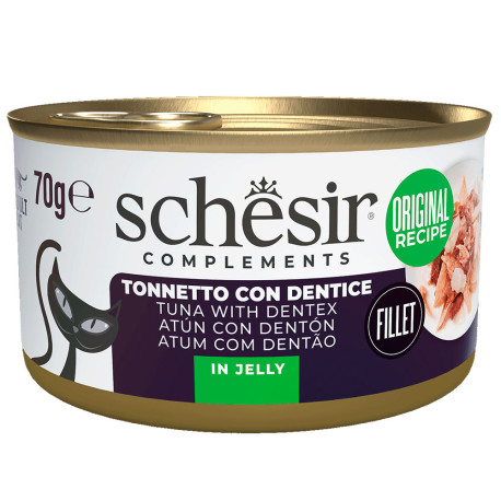 Schesir latas atún con dentón para gatos