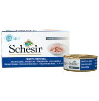 Schesir latas atún con lubina multipack para gatos