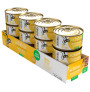 Pack ahorro de 12 latas de Schesir latas atún con surimi para gatos