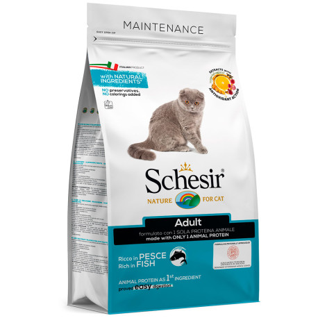 Schesir Adult Pescado pienso para gatos