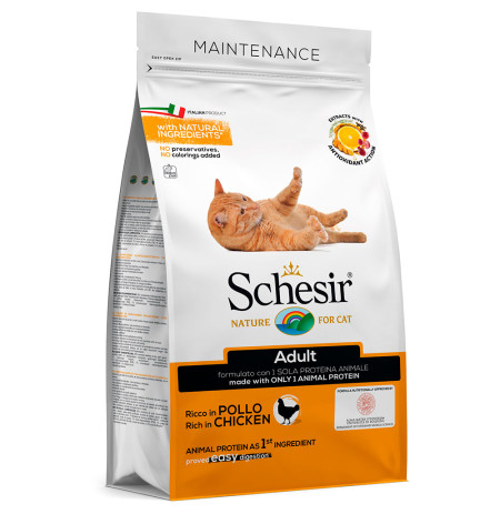 Schesir Adult Pollo pienso para gatos