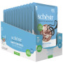 Pack ahorro de 12 pouches de Schesir sobres atún con lubina para gatos