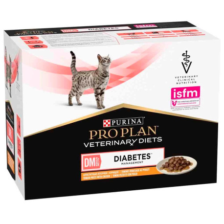 Pro Plan Diabetes Sobres Pollo para gatos