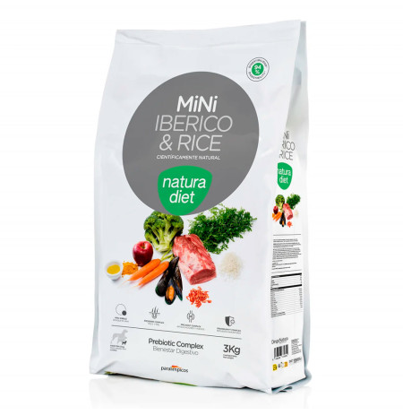 Natura Diet ibérico & rice MINI (Razas Pequeñas)