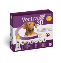 Vectra 3D - 3 Pipetas antiparasitarias para perros 1,5 a 4Kg