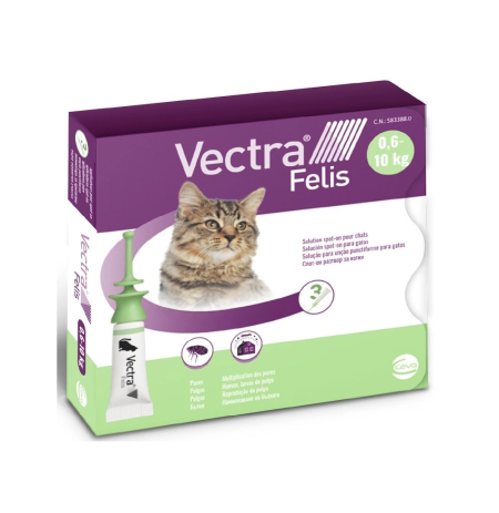 Envase Vectra Felis Pipetas antiparasitarias para gatos