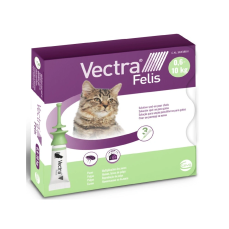 Envase Vectra Felis Pipetas antiparasitarias para gatos