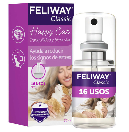 Feliway Classic Spray Travel 16 usos 20 mililitros para gatos