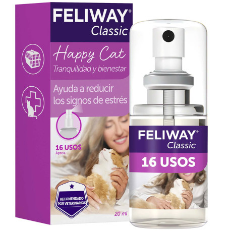 Feliway Classic Spray Travel 16 usos 20 mililitros para gatos