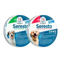 Nuevos diseños de los collares Serestos grande y pequeño para perros