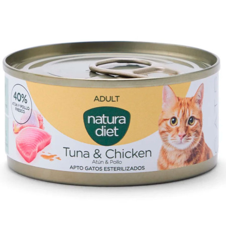 Natura Diet Cat Paté Tuna & Chicken (Atún y Pollo) Latas para gatos