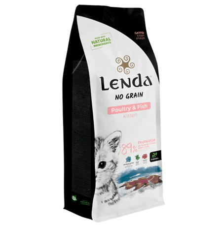 Lenda Kitten Poultry & Fish grain free para gatitos en saco de 2Kg