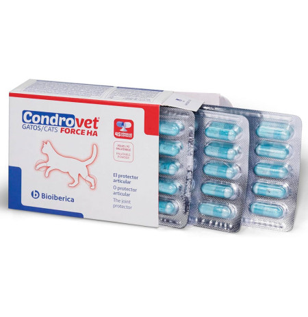 Condrovet Force HA 45 cápsulas o comprimidos condroprotectores para Gatos